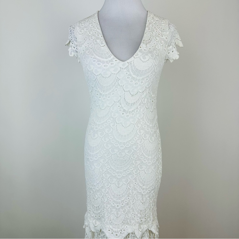 Nightcap by Carisa Rene Romantic Boho Lace Maxi Dress Size 1 Small